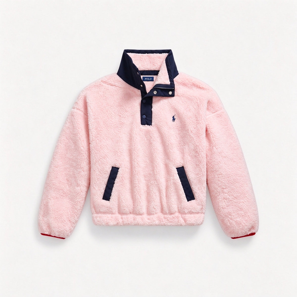 Women’s Teddy Fleece Polo Bear Pullover Jacket