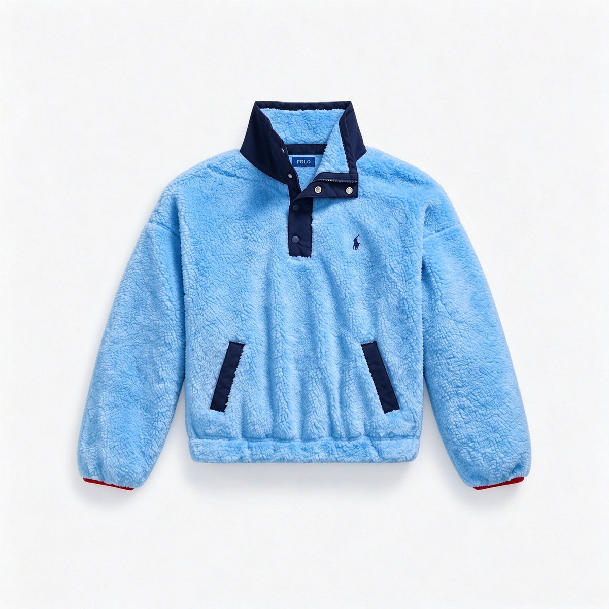 Women’s Teddy Fleece Polo Bear Pullover Jacket