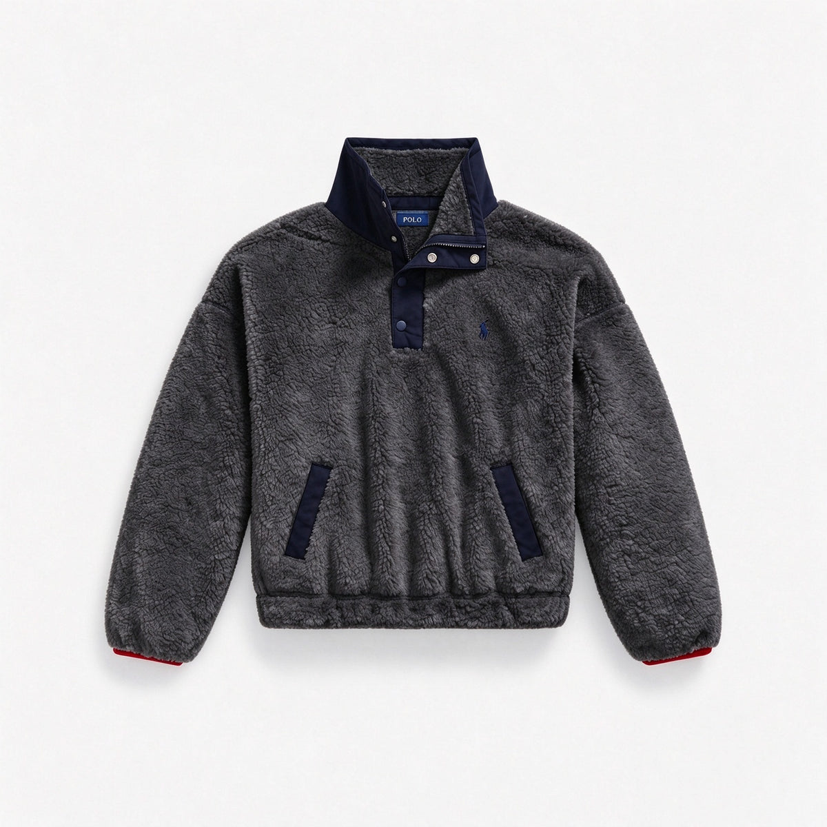Women’s Teddy Fleece Polo Bear Pullover Jacket