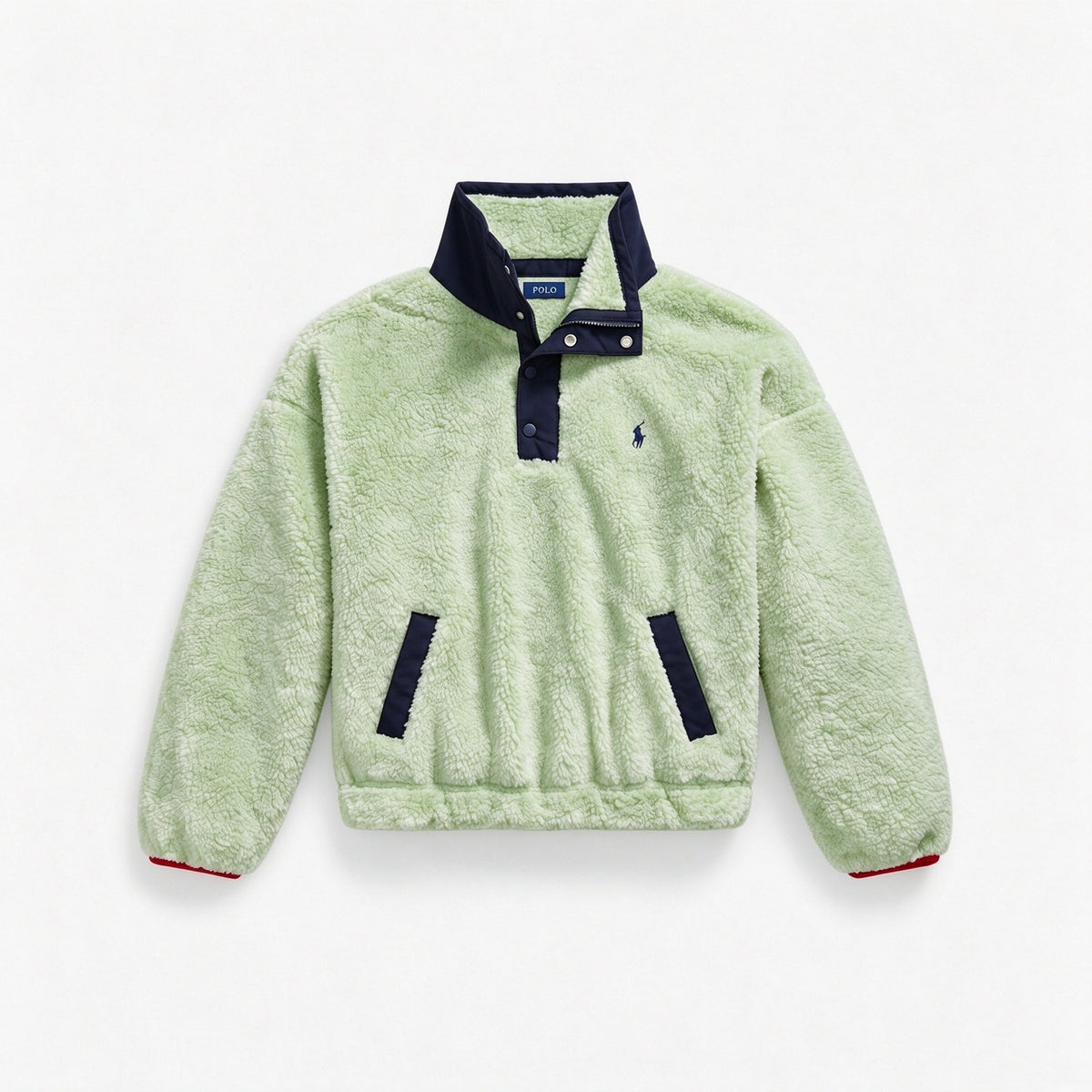 Women’s Teddy Fleece Polo Bear Pullover Jacket