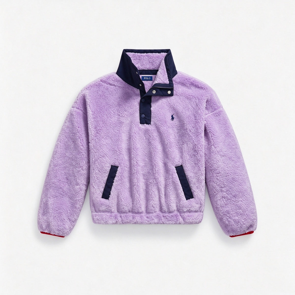 Women’s Teddy Fleece Polo Bear Pullover Jacket