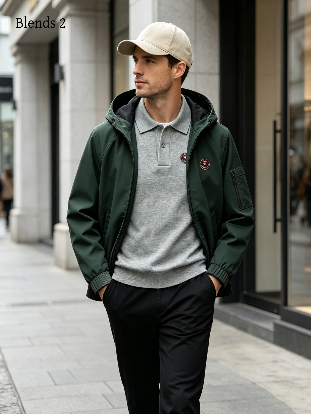 Men's Polo Shirt and Jacket 4-Piece Set